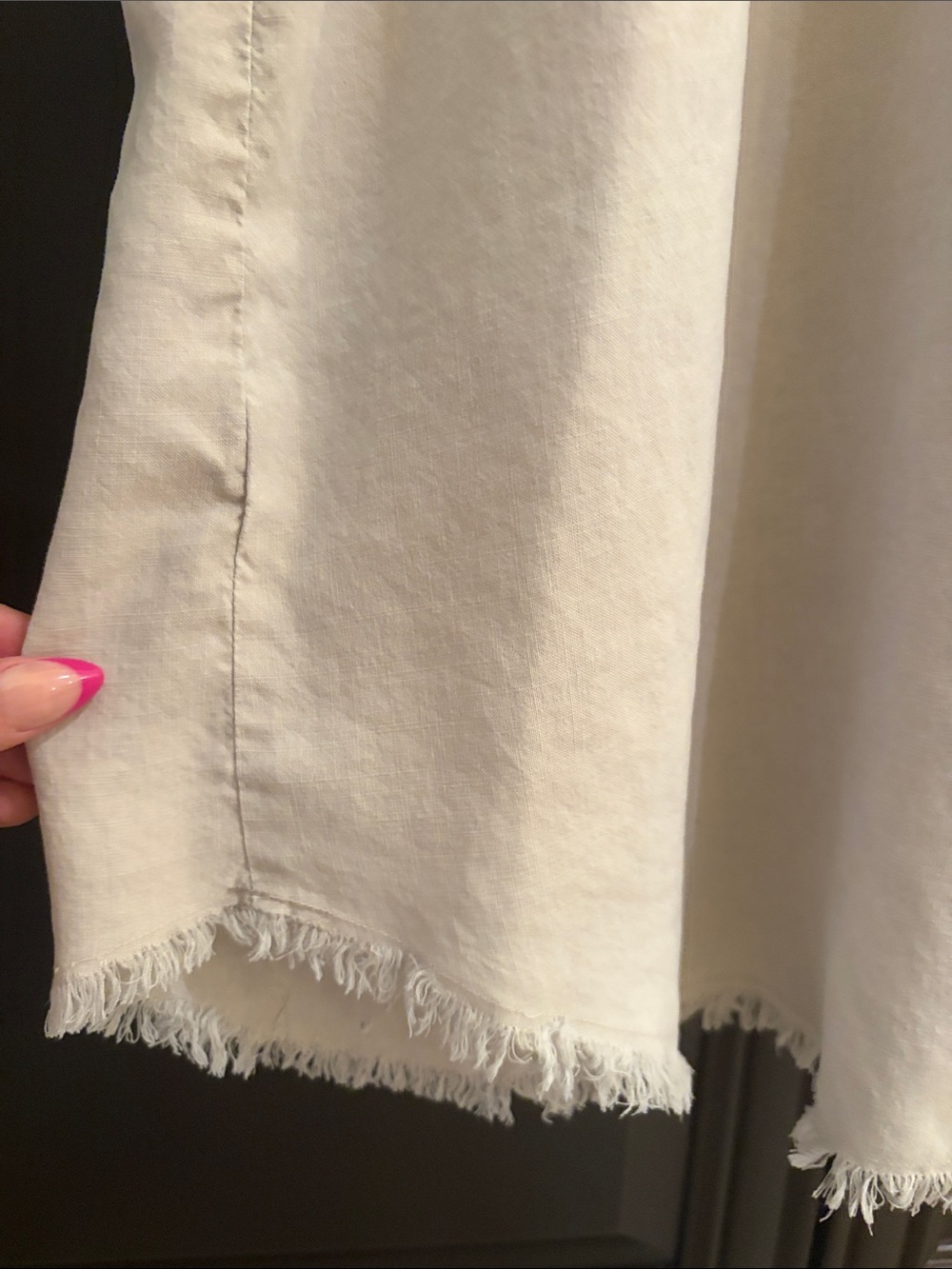 cloth & stone Cream Button-Front Mini Dress with Pocket Detail - Picture 3 of 6